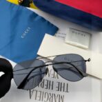 古驰（GUCCI）金属双梁复古飞行员框太阳镜 - Image 3