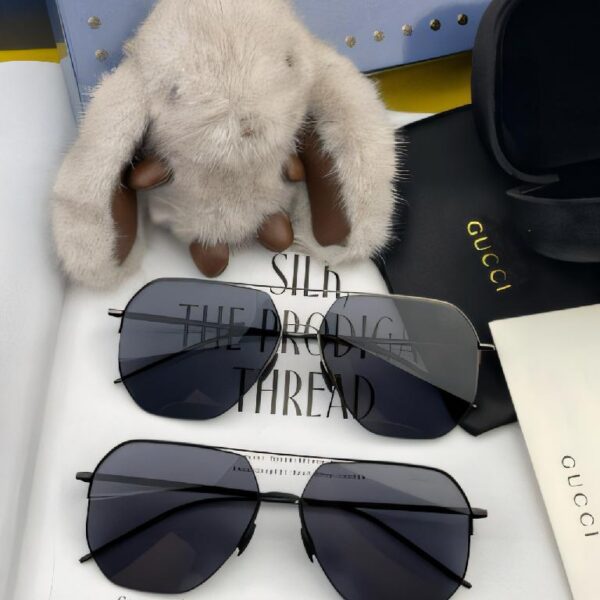 古驰（GUCCI）金属框多边形无框渐变镜片太阳镜