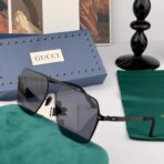 古驰（Gucci） 双梁金属方框太阳镜 - 图片 3