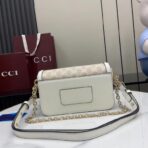 古驰（Gucci）GG Marmont Super Mini 双 G 标识链条单肩包 白色 - 图片 3