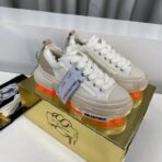 xVESSEL G.O.P. 70 系列厚底低帮休闲鞋（杏白拼色款）