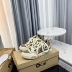 Ocai Vibe 系列米棕拼色厚底面包鞋 - 图片 3