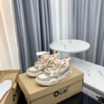 Ocai Vibe 系列浅粉紫拼色厚底面包鞋 - 图片 3