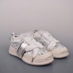 xVESSEL G.O.P. Low 系列厚底开口笑亮片休闲鞋（银色款）