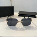 圣罗兰Kate 系列黑色镜腿金色 YSL 标识装饰半框方形渐变太阳镜