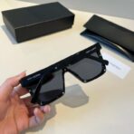 圣罗兰SL 500 系列黑色醋酸纤维 Oversize 方形太阳镜 - 图片 3