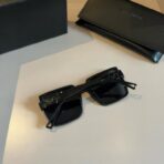 圣罗兰（Saint Laurent） 黑色大框方形太阳镜 - Imagem 2