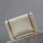 圣罗兰（Saint Laurent）NIKI 复古白色粒面小羊皮链条包 - 图片 3