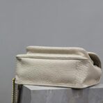 圣罗兰（Saint Laurent）NIKI 复古白色粒面小羊皮链条包  大号 - Imagem 3