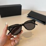 圣罗兰（YSL）黑色猫眼太阳镜 - 图片 2