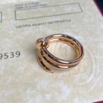 卡地亚钉子双圈头尾钻戒指 - Imagem 4