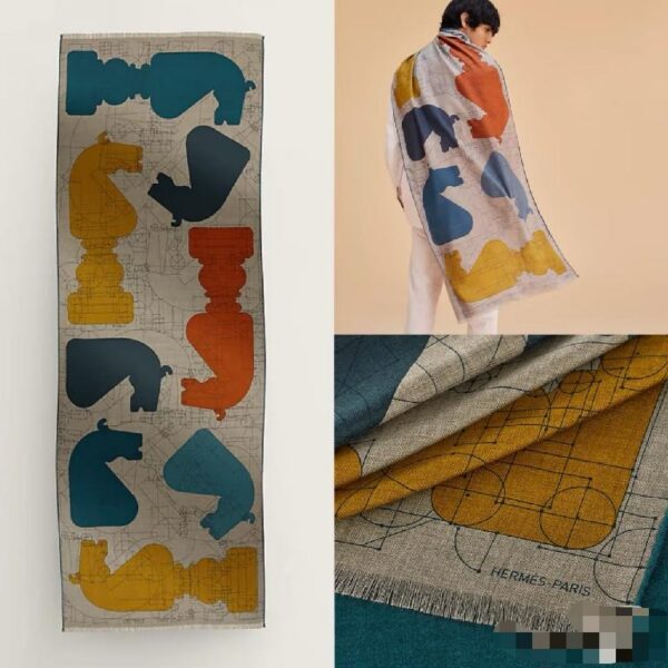 爱马家 轻薄透气 双面同色围巾