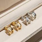 宝格丽 B.ZERO1 系列螺旋镶钻耳钉