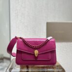 宝格丽 Serpenti Forever Maxi Chain 单肩斜挎包 粉