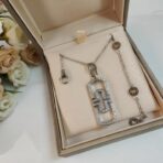 宝格丽（BVLGARI）Parentesi 系列满钻回形针项链 - Imagem 3