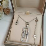 宝格丽（BVLGARI）Parentesi 系列满钻回形针项链