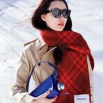 巴宝莉(Burberry) 全智贤同款双面格子围巾 红色 - 图片 3