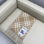 巴宝莉(Burberry) 双面格子围巾 米色
