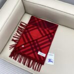 巴宝莉(Burberry) 双面格子围巾 红色 - 图片 3