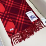 巴宝莉(Burberry) 双面格子围巾 红色 - 图片 4