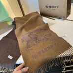 巴宝莉(Burberry) 双面秋冬围巾 棕褐深棕拼色 - 图片 3