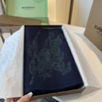 巴宝莉(Burberry) 双面秋冬围巾 蓝绿拼色