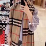 巴宝莉(Burberry) 经典格子围巾 深棕色 - 图片 3