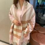 巴宝莉(Burberry)披肩 粉棕拼色 - 图片 3