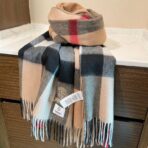 巴宝莉(Burberry)披肩 黑棕拼色 - 图片 2