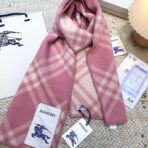 巴宝莉(Burberry)格纹围巾 浅粉色 - 图片 2