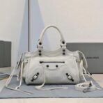 巴黎世家 Balenciaga Le City 机车包 （奶茶白）