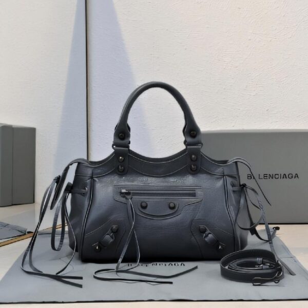 巴黎世家 Balenciaga Le City 机车包（深灰）