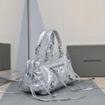巴黎世家 Balenciaga Le City 机车包  （银白） - Imagem 2