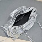 巴黎世家 Balenciaga Le City 机车包  （银白） - Imagem 3