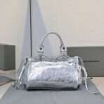 巴黎世家 Balenciaga Le City 机车包  （银白） - Imagem 4