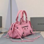 巴黎世家 Balenciaga Le City 机车包  淡粉色 - 图片 2