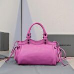 巴黎世家 Balenciaga Le City 机车包  玫红色 - Imagem 3