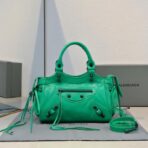巴黎世家 Balenciaga Le City 机车包  绿色