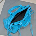 巴黎世家 Balenciaga Le City 机车包  蓝色 - Imagem 4