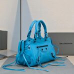 巴黎世家 Balenciaga Le City 机车包  蓝色 - Imagem 2