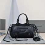 巴黎世家 Balenciaga Le City 机车包  黑色