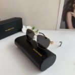 巴黎世家（Balenciaga）BB 金属框方形太阳镜 - 图片 2