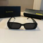 巴黎世家（Balenciaga）全黑方框太阳镜 - 图片 2