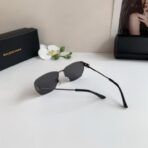 巴黎世家（Balenciaga）金属黑色方框太阳镜 - 图片 4