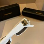 巴黎世家（Balenciaga）金标白方框太阳镜 - 图片 3