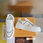 托德斯 最新款 厚底 休闲 运动鞋  白黑拼色 - 图片 2