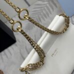 普拉达 (Prada)  白色小牛皮翻盖链条Enchaîné手袋 - 图片 4