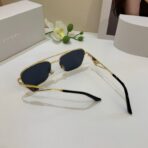 普拉达（PRADA）Symbole 系列浅金色金属框三角标识太阳镜 - 图片 4