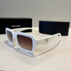 普拉达（PRADA）Symbole 系列醋酸纤维白色几何框太阳镜