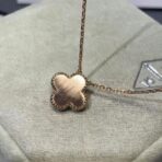 梵克雅宝 单钻红玉髓四叶草项链 - 图片 2